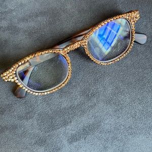 Ridiculously fun crystal studded readers! +1.50 EUC
